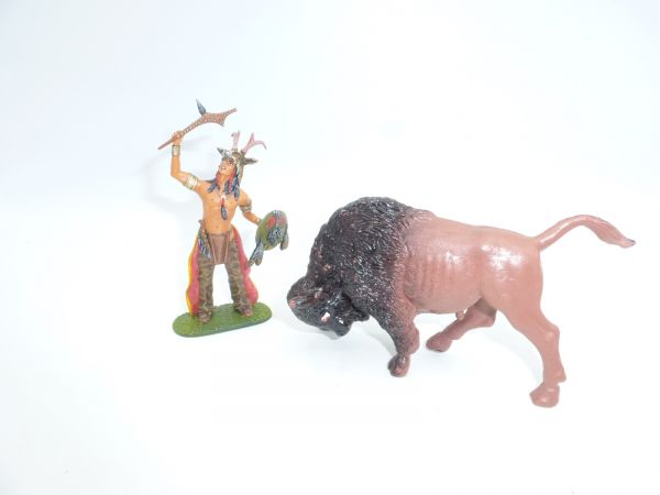 ZZ Toys Büffel (ohne Indianer!), passend zu 7 cm Figuren - OVP