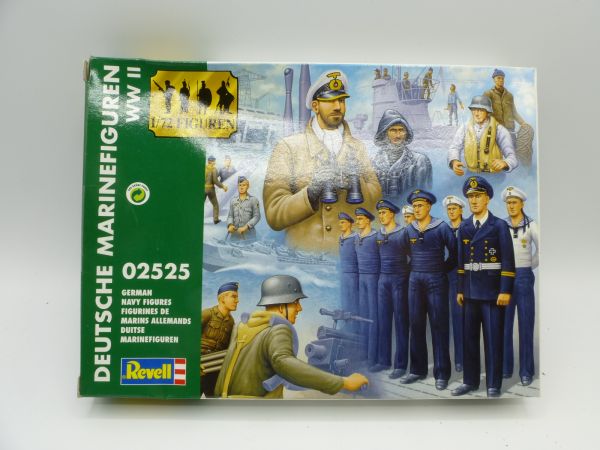 Revell 1:72 German navy figures, No. 2525 - orig. packaging, parts on cast