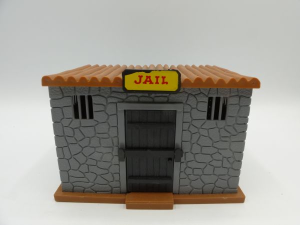 Timpo Toys Jail - schönes Gebäude, seltene Ausführung mit schwarzer Tür