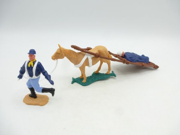 Timpo Toys Northerner with wounded man on stretcher
