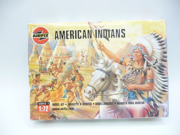 Airfix 1:72 American Indians, No. 1708 - orig. packaging, parts on cast