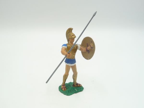 Aohna Greek soldier with spear + shield (gold/blue)