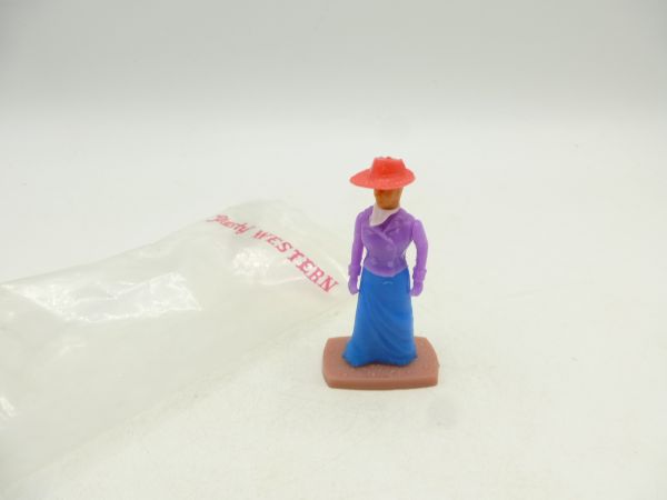 Plasty Dame, pinker Hut - in Originaltüte