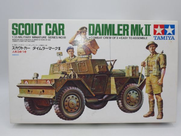 TAMIYA 1:35 Scout Car Daimler Mk II, Nr. 35213-1500 - OVP, am Guss