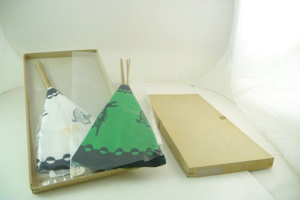 2 tents to GDR figures - orig. packaging, brand new
