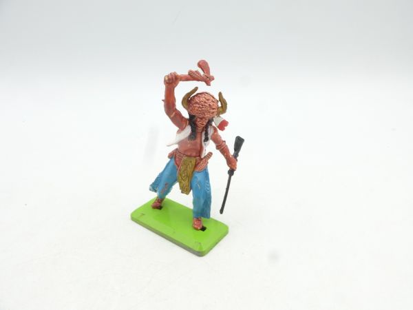 Britains Deetail Indian with tomahawk on top + rifle (turquoise trousers)