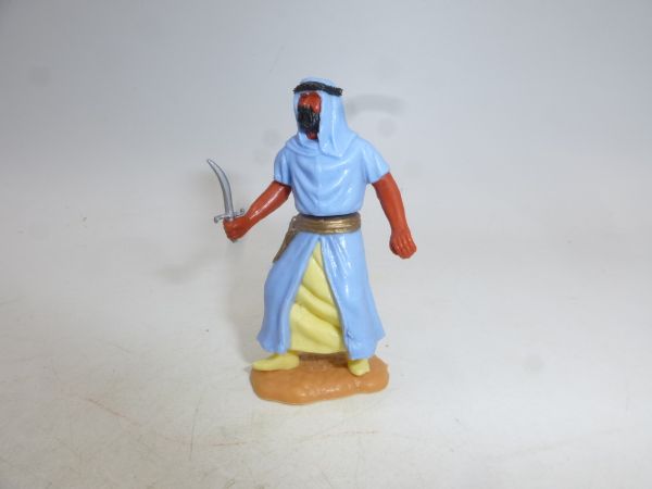 Timpo Toys Arab standing, light blue/yellow inner robe