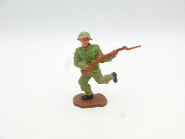 Timpo Toys Englishman running, rifle in front of body, steel helmet