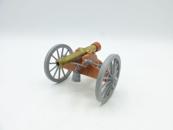 Timpo Toys Bürgerkriegskanone (hellbraun mit grauen Rädern)