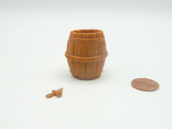 Elastolin 7 cm Drum with lid + tap, No. 9048, brown