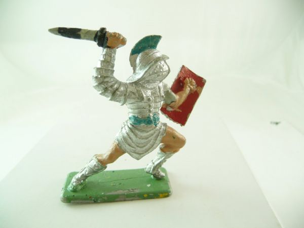 Crescent Gladiator lunging with short sword and defending with shield