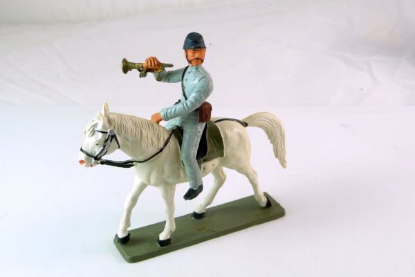 Starlux Confederates Army Soldier mounted with trumpet