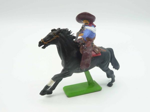 Britains Deetail Mexican riding, firing rifle at the side - great figure (DSG)