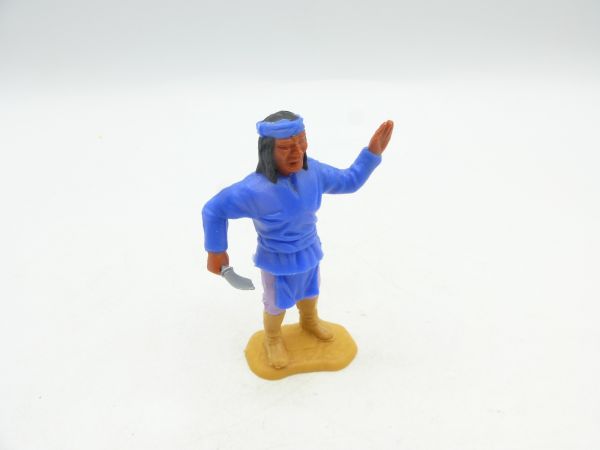 Timpo Toys Apache variant: blue, legs purple, apron blue