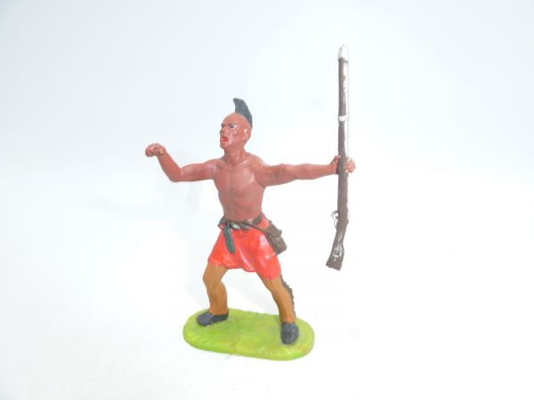 Forest Indian with rifle, shouting - great modification