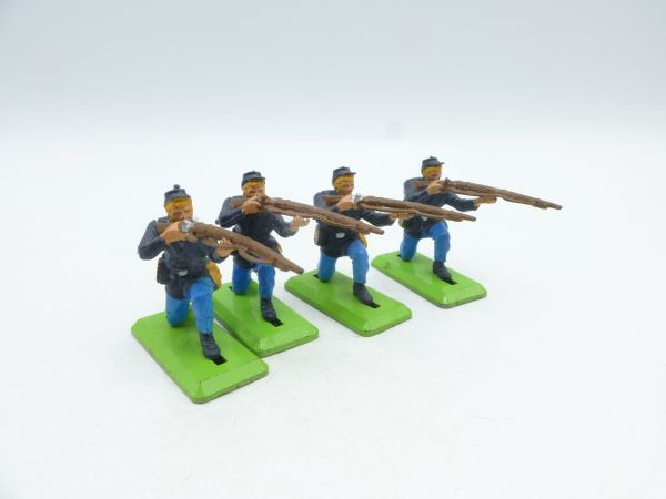 Britains Deetail 4 Union Army Soldiers kneeling shooting