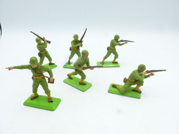 Britains Deetail Group of American soldiers 1st version (6 figures)