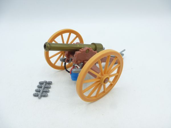 Plasty Cannon with cannonballs - on cast