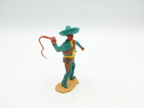 Timpo Toys Mexikaner stehend mit Peitsche, grün/gelb - tolle Kombi