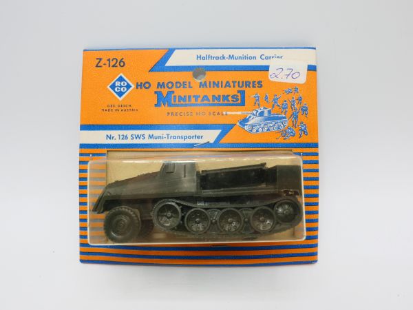 Roco Minitanks Halftrack ammunition transport, No. 126 - orig. packaging