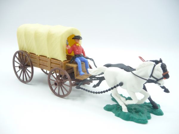 Covered wagon with coachman - very beautifully worked carriage