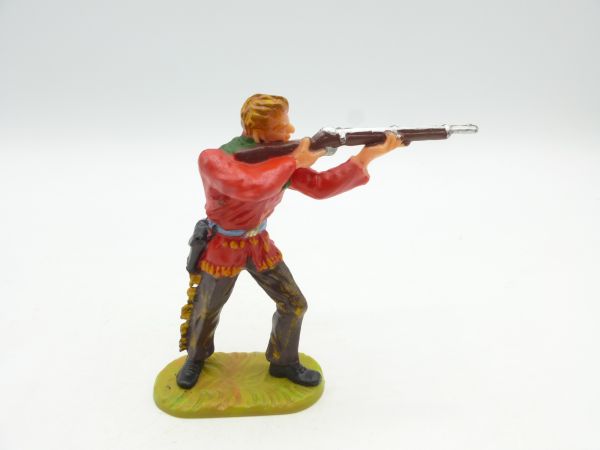 Elastolin 7 cm Cowboy 2nd version standing with rifle, without hat