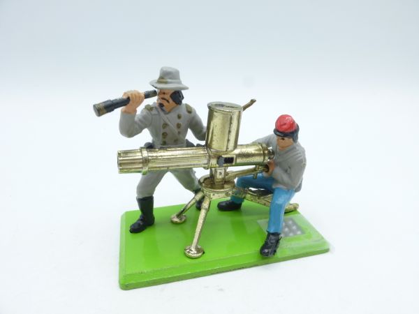 Britains Deetail Rare Diorama: Southerner with Gatling Gun