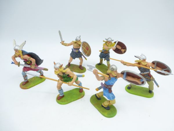 Preiser 7 cm Vikings (6 figures) - nice set