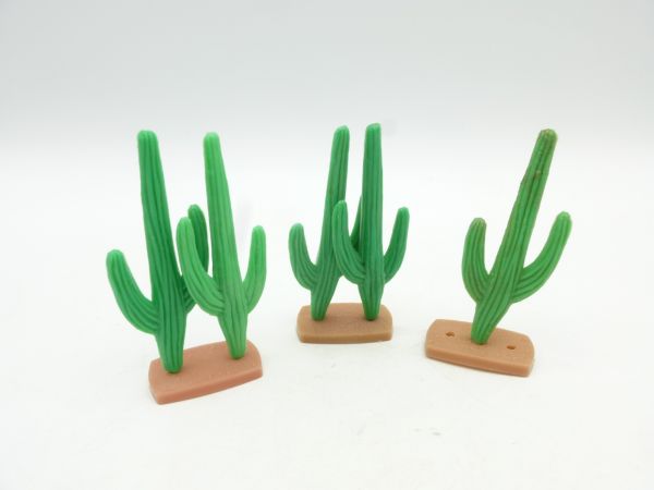 Plasty 2 double cacti + 1 cactus - original Plasty (not Timpo!)
