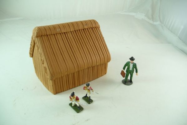 Small barn of clay, unpainted, without figures