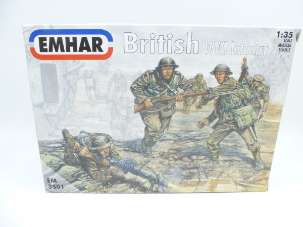 Emhar 1:35 WW I British Infantry, No. 3501 - orig. packaging, on cast