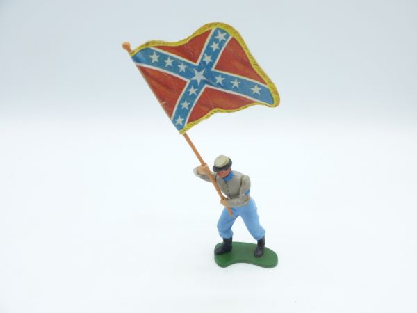 Britains Swoppets Confederate Army soldier going forward with flag