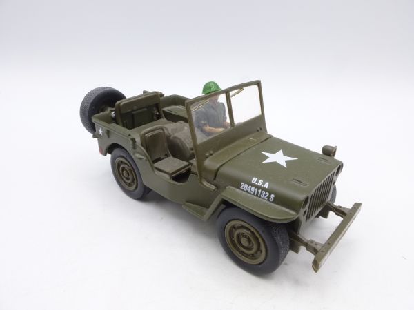 Britains Deetail US jeep (figure Britains, jeep not Britains) - see photos