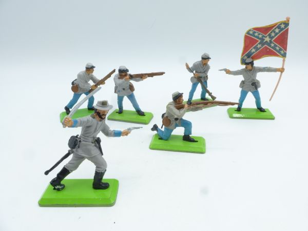 Britains Deetail Set of Southerners on foot (6 figures)