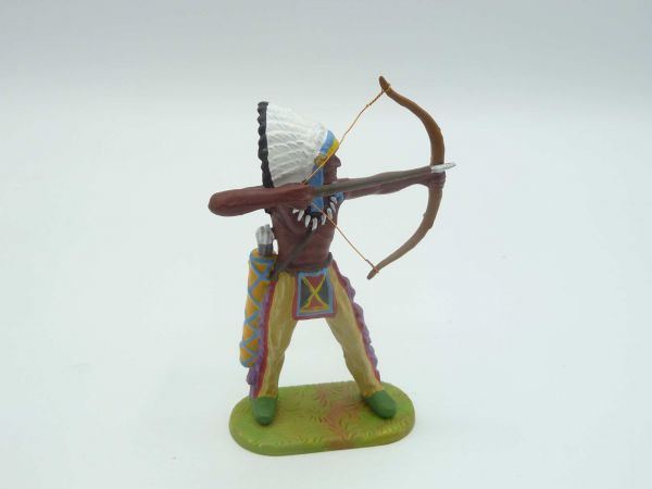 Preiser 7 cm Indian standing with bow, No. 6829 - brand new