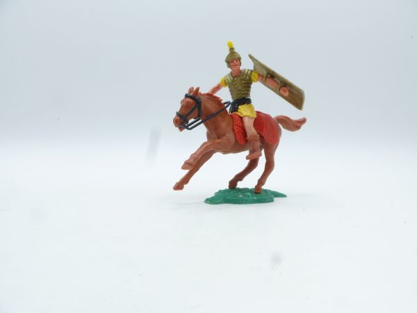 Timpo Toys Römer reitend mit Kurzschwert, gelb