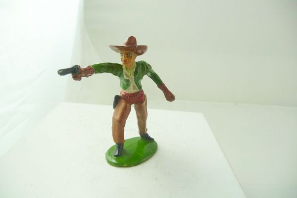 Merten 6,5 cm Cowboy standing, firing with pistol, No. 288 - early version