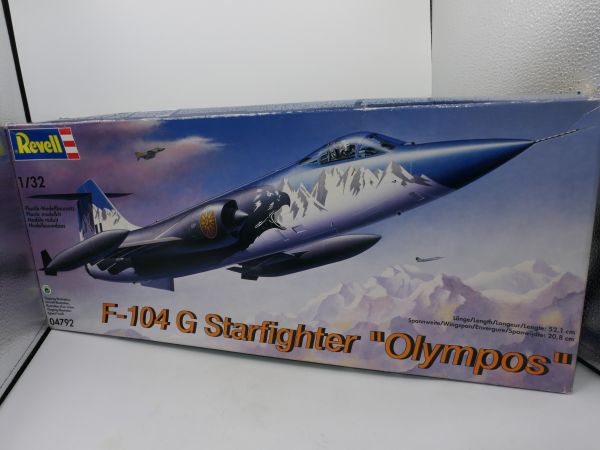 Revell F-104 G Starfighter "Olympos" 1-32, No. 04792 - orig. packaging, on cast