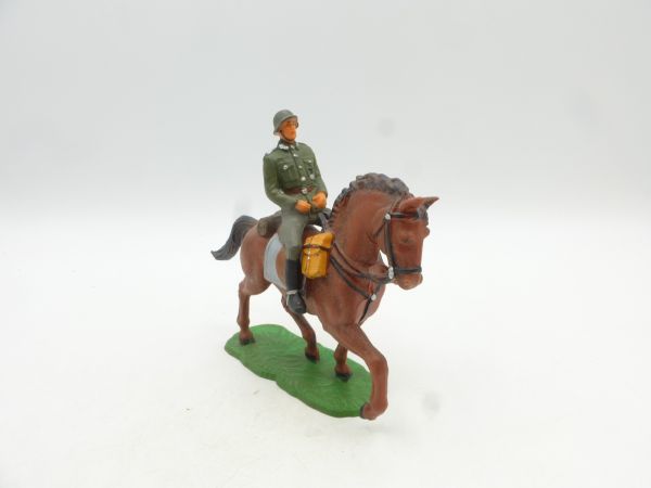Elastolin 7 cm German Wehrmacht 1939, officer on horseback, No. 10010