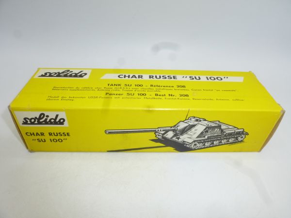 Solido CHAR RUSSE "SU 100", No. 208 - orig. packaging, brand new