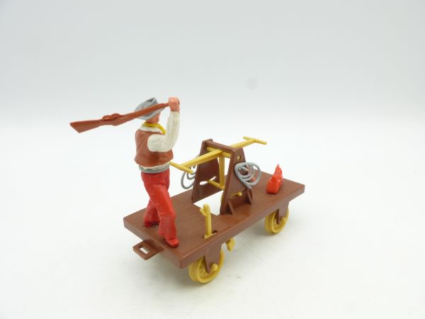 Timpo Toys Draisine mit Cowboy