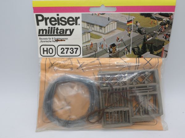 Preiser H0 Military: Bausatz für "Spanische Reiter", Nr. 2737 - OVP