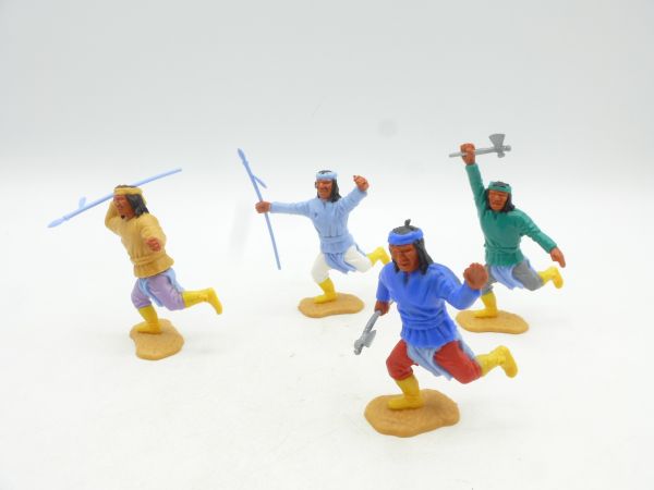 Timpo Toys Apaches running (4 figures) - nice group