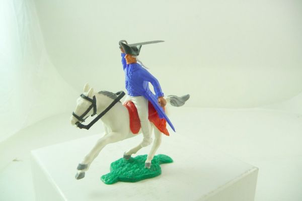 Timpo Toys Unabhängigkeitskrieg: Franzose zu Pferd, Säbel schlagend