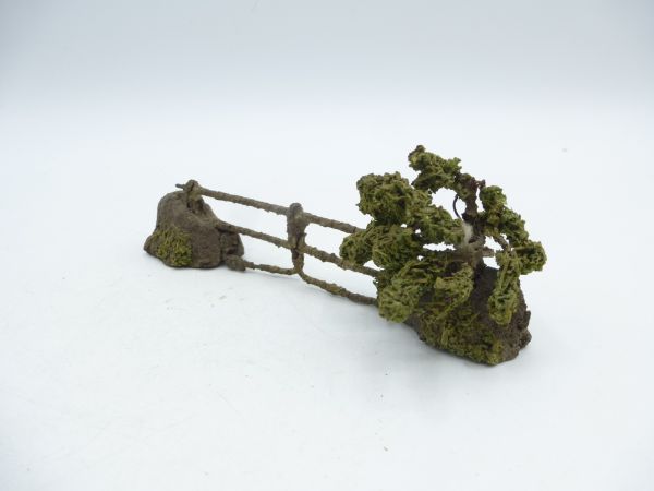 Fence / shrub, length 10 cm - well fitting to 4 cm figures