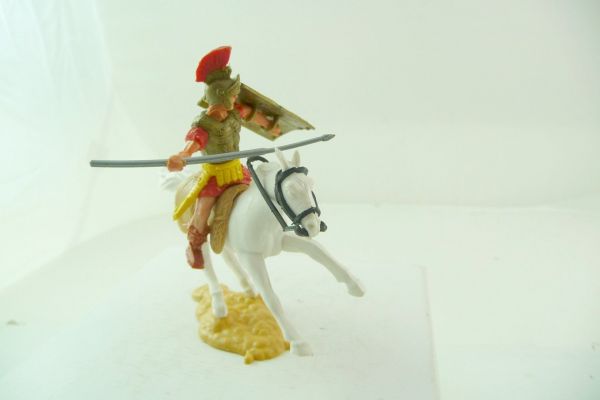 Timpo Toys Roman riding with pilum, red - shield-loops ok