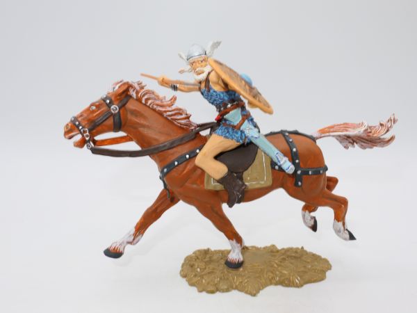 Viking on horseback, throwing spear - great 7 cm modification