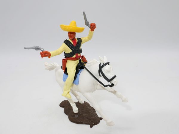 Timpo Toys Mexican on horseback, firing 2 pistols wildly