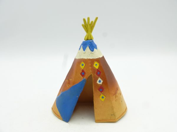 Britains Swoppets Indian tipi with medium blue entrance (made in HK)