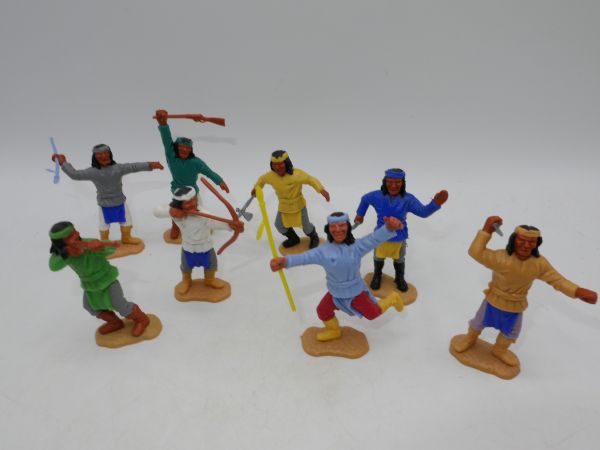 Timpo Toys Satz Apachen zu Fuß (8 Figuren)
